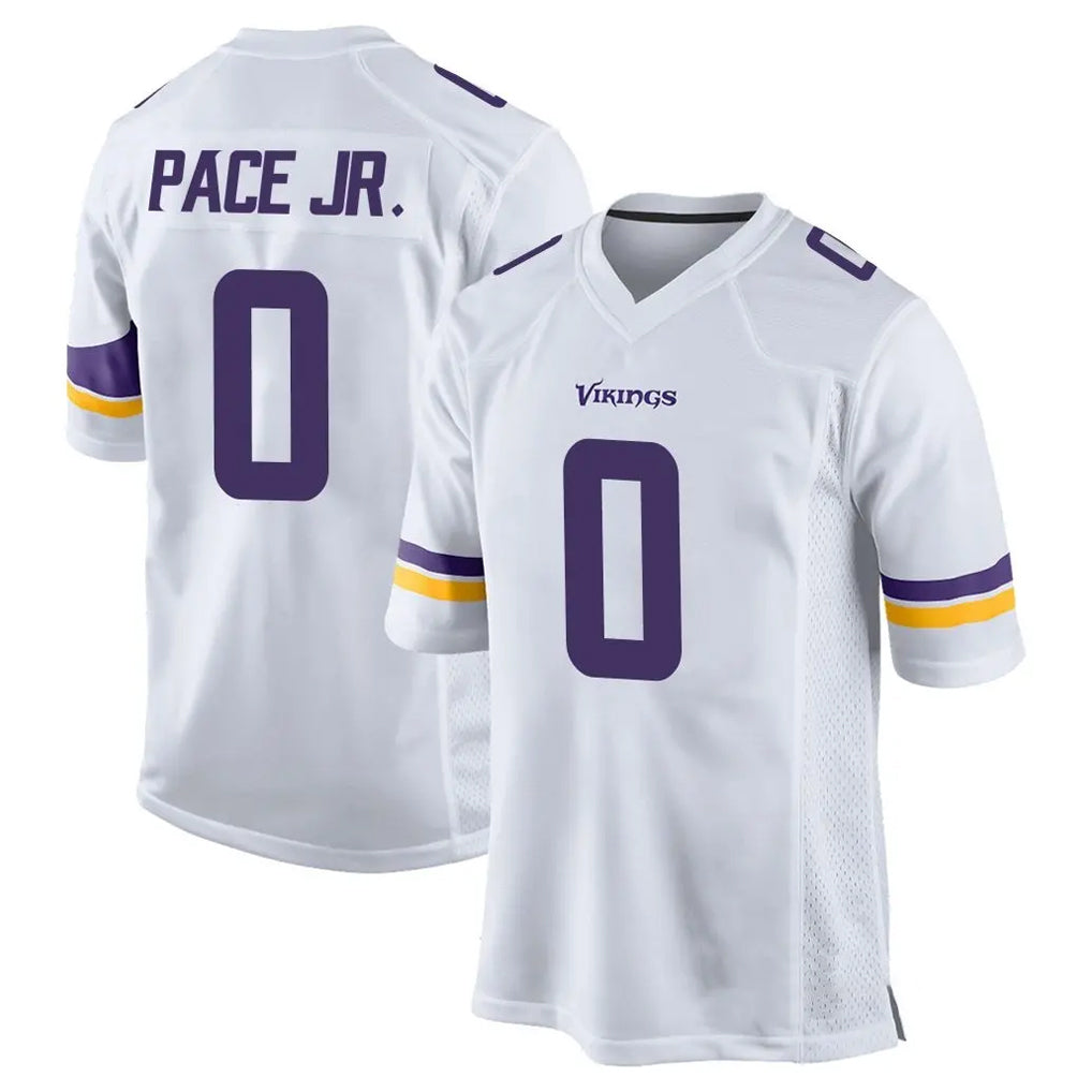 Fenge MN.Vikings #0 Ivan Pace Jr. Player White Home Game Stitched Jerseys