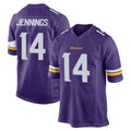 Fenge MN.Vikings #14 Jauan Jennings Player Purple Home Game Stitched Jerseys
