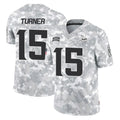 Fenge MN.Vikings #15 Dallas Turner Player Arctic Camo Salute To Service Limited Game Stitched Jerseys