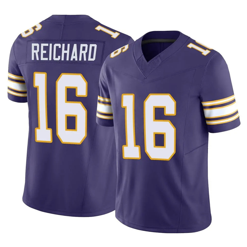 Fenge MN.Vikings #16 Will Reichard Player Purple Limited Classic Vapor F.U.S.E. Home Game Stitched Jerseys