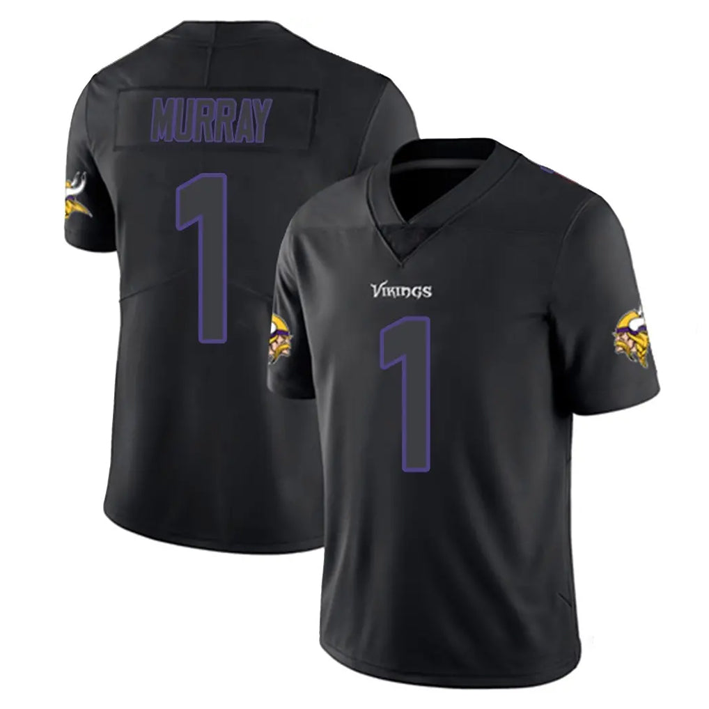 Fenge MN.Vikings #1 Kyler Murray Player Black Impact LImited Home Game Stitched Jerseys