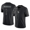 Fenge MN.Vikings #1 Kyler Murray Player Black Reflective LImited Home Game Stitched Jerseys