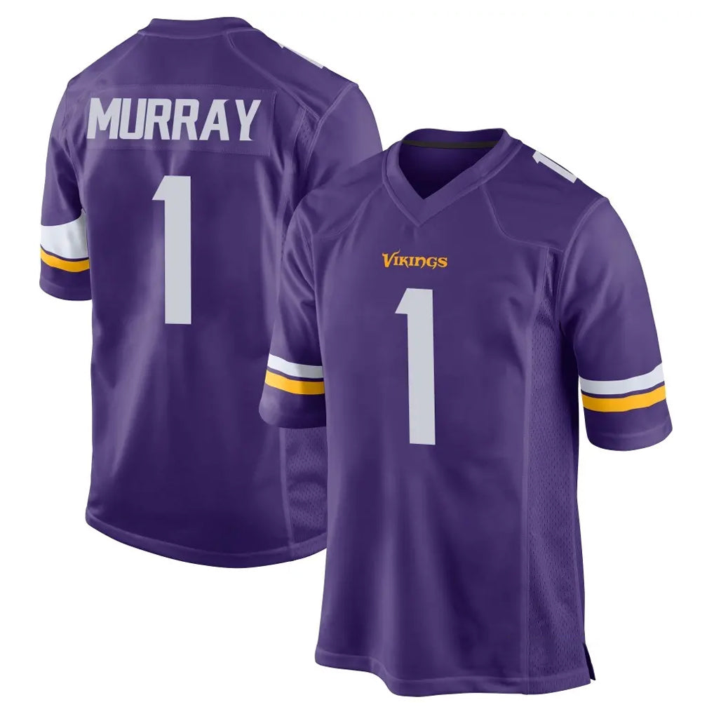 Fenge MN.Vikings #1 Kyler Murray Player Purple Home Game Stitched Jerseys