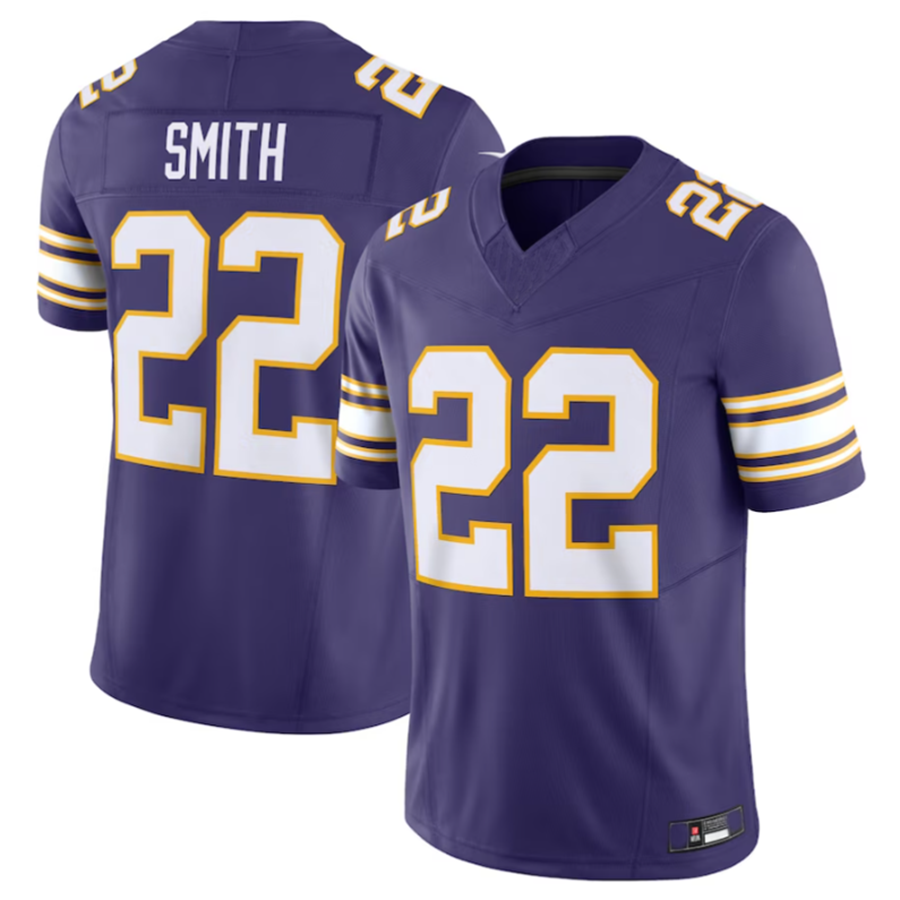Fenge MN.Vikings #22 Harrison Smith Purple Vapor F.U.S.E. Limited Jersey Stitched American Stitched Jerseys