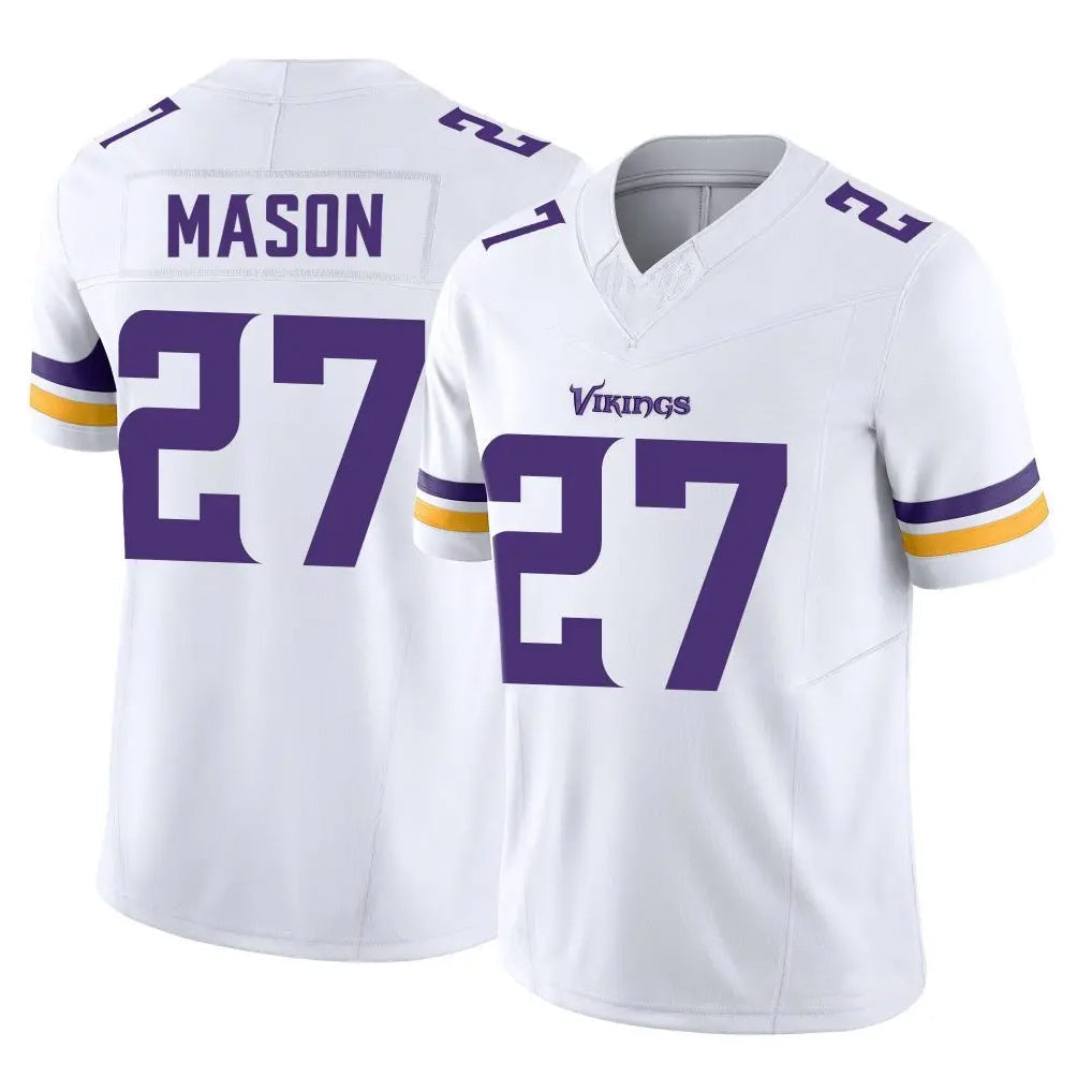 Fenge MN.Vikings #27 Jordan Mason Player White Limited Vapor F.U.S.E. Home Game Stitched Jerseys