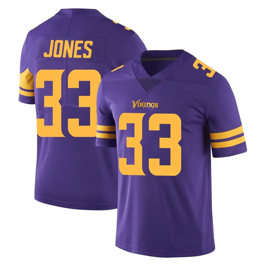 Fenge MN.Vikings #33 Aaron Jones Sr. Player Purple Limited Color Rush Home Game Stitched Jerseys
