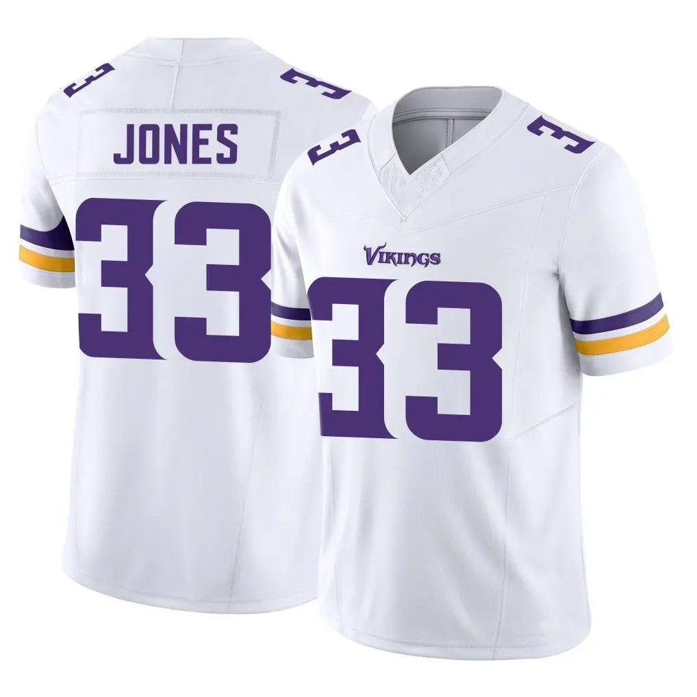 Fenge MN.Vikings #33 Aaron Jones Sr. Player White Limited Vapor F.U.S.E. Home Game Stitched Jerseys