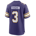 Fenge MN.Vikings #3 Jordan Addison Purple Classic Player Game Jersey American Stitched Jersey