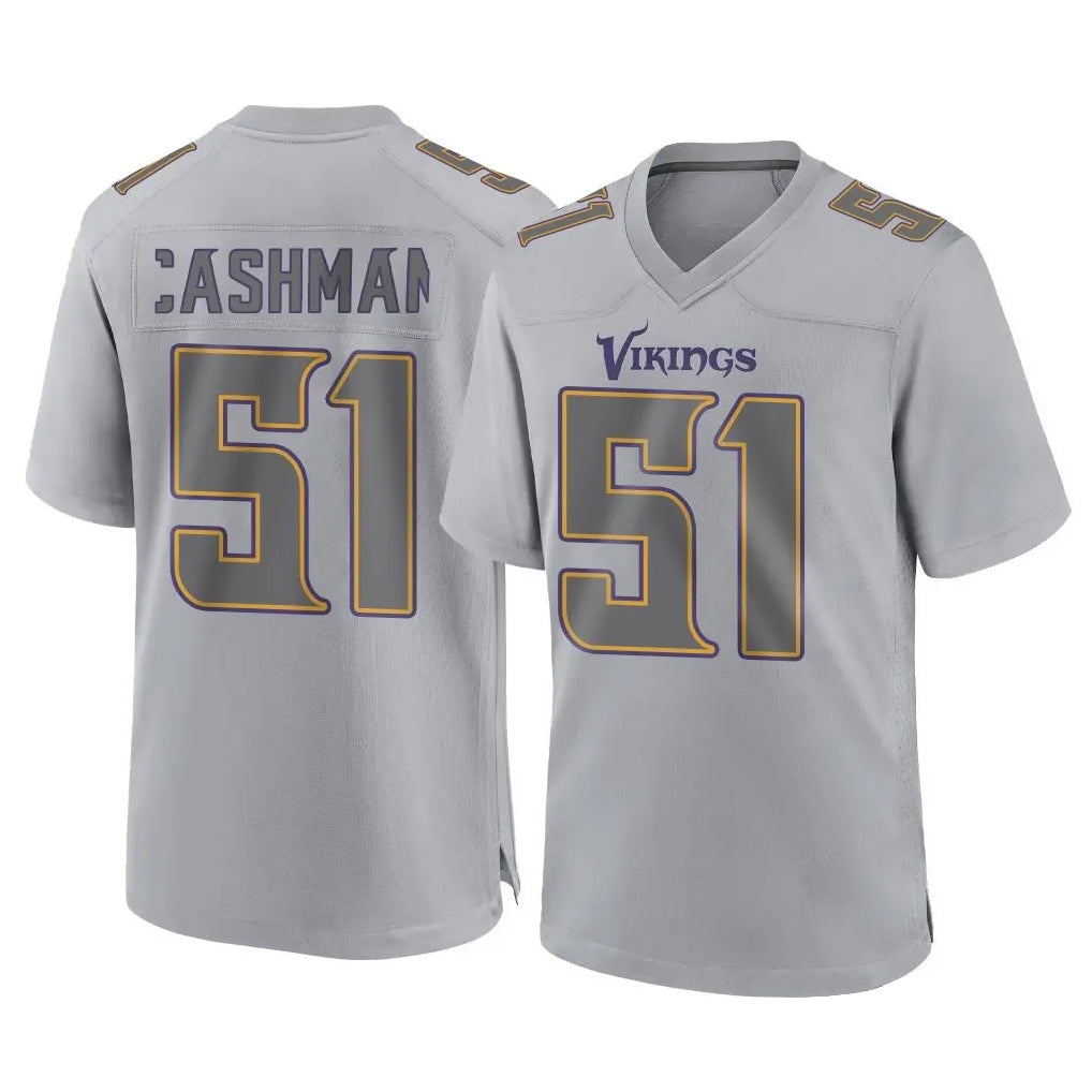 Fenge MN.Vikings #51 Blake Cashman Player Gray Atmosphere Fashion Home Game Stitched Jerseys