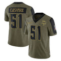 Fenge MN.Vikings #51 Blake Cashman Player Olive Salute To Service Limited Game Stitched Jerseys
