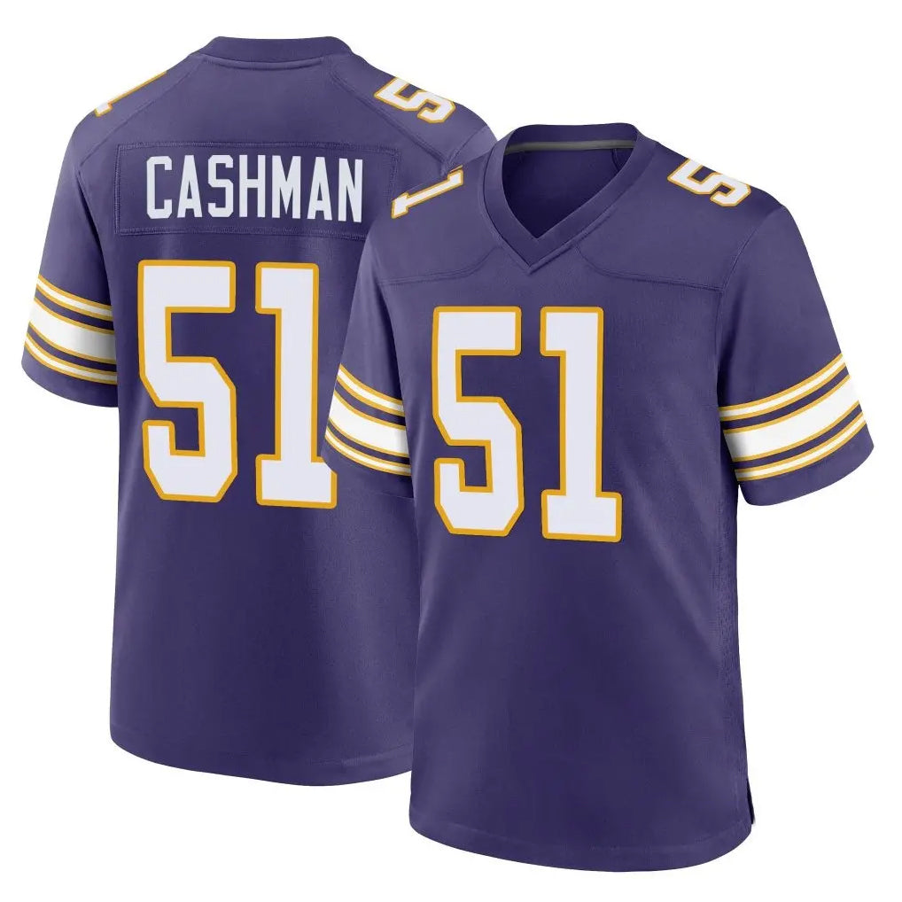 Fenge MN.Vikings #51 Blake Cashman Player Purple Classic Home Game Stitched Jerseys
