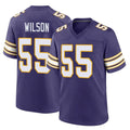 Fenge MN.Vikings #55 Eric Wilson Player Purple Classic Home Game Stitched Jerseys