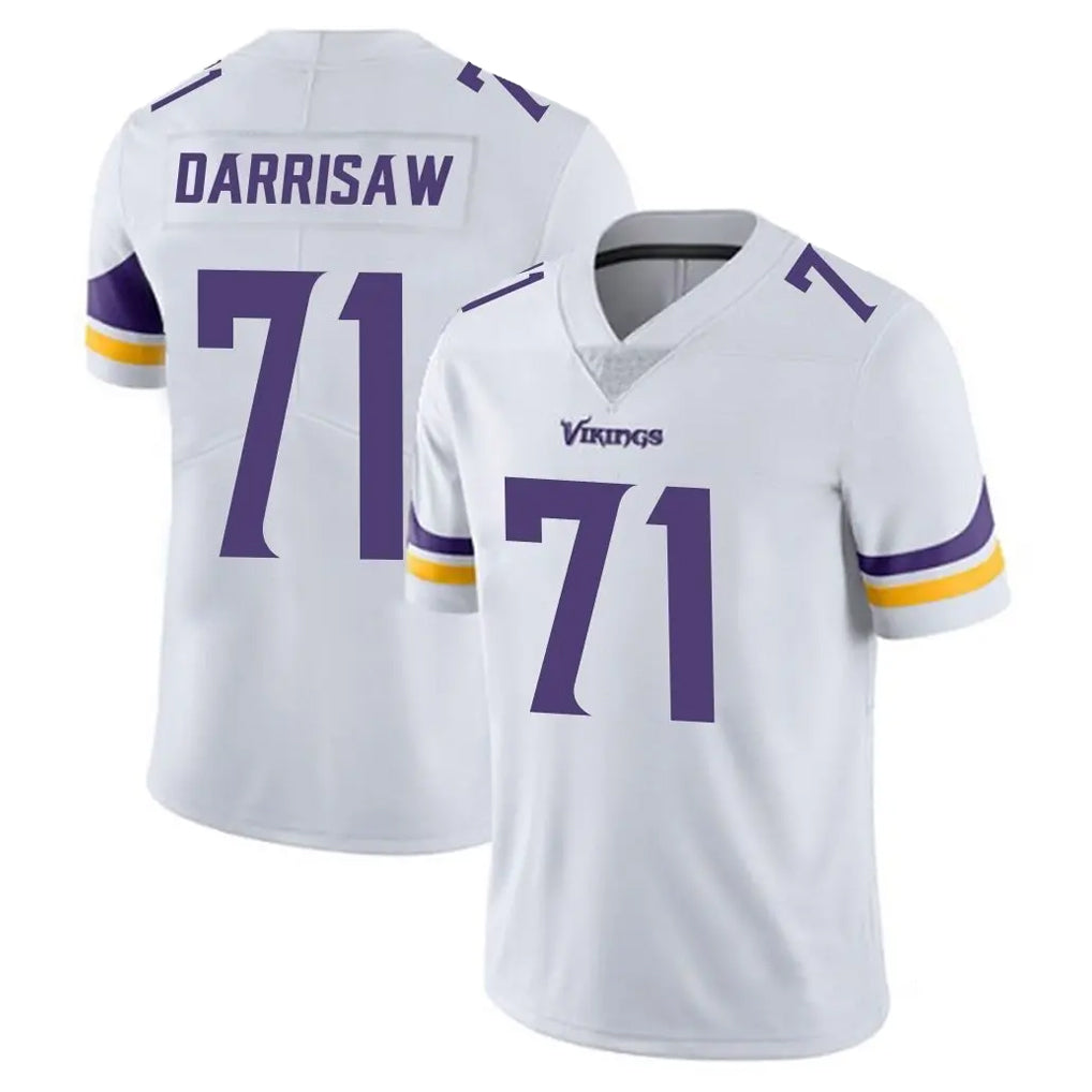 Fenge MN.Vikings #71 Christian Darrisaw Player White Limited Vapor Untouchable Home Game Stitched Jerseys