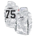 Fenge MN.Vikings #75 Brian O'Neill Player Arctic Camo Salute to Service Pullover Hoodies Limited Game Stitched Jerseys