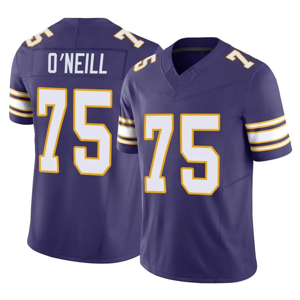 Fenge MN.Vikings #75 Brian O'Neill Player Purple Limited Classic Vapor F.U.S.E. Home Game Stitched Jerseys