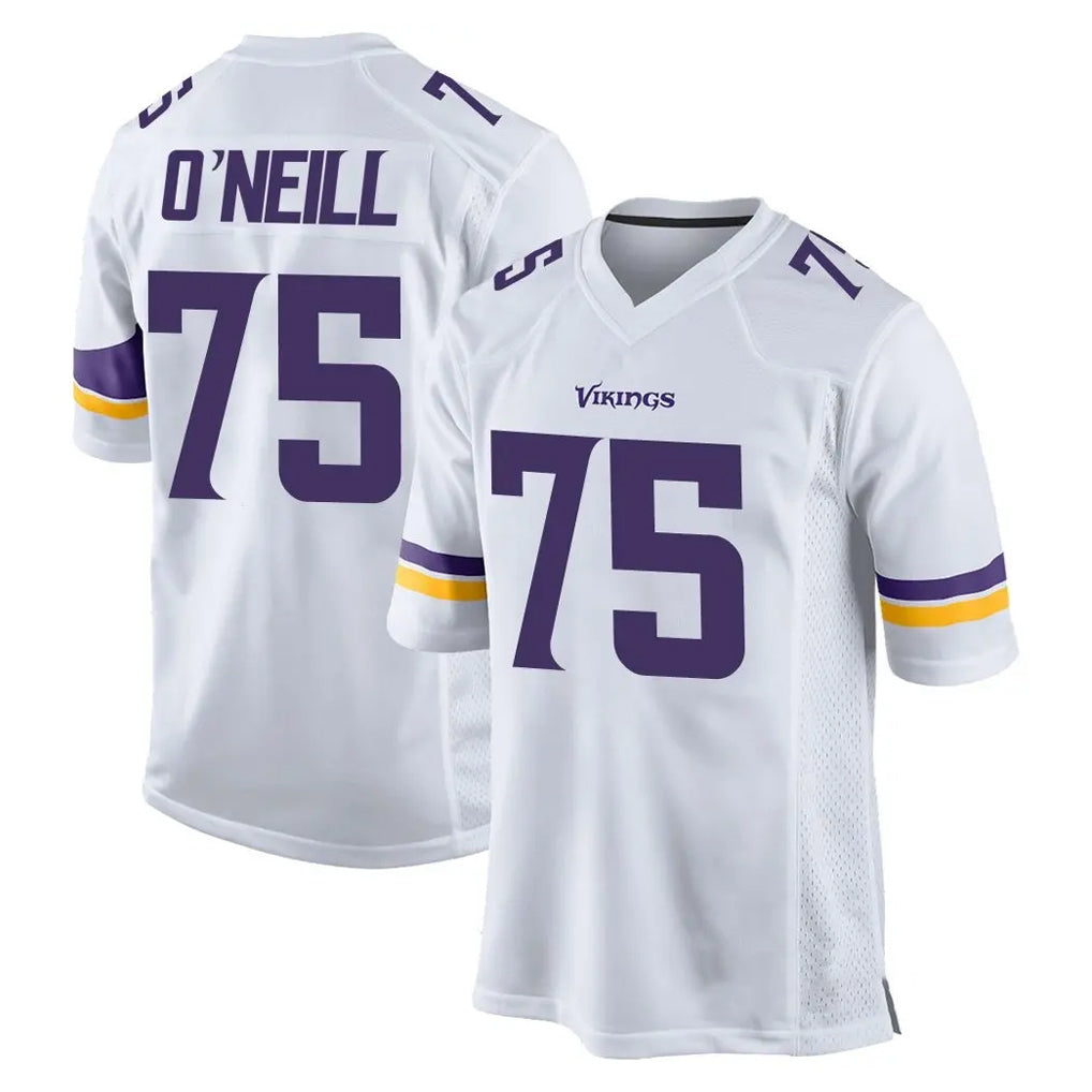 Fenge MN.Vikings #75 Brian O'Neill Player White Home Game Stitched Jerseys
