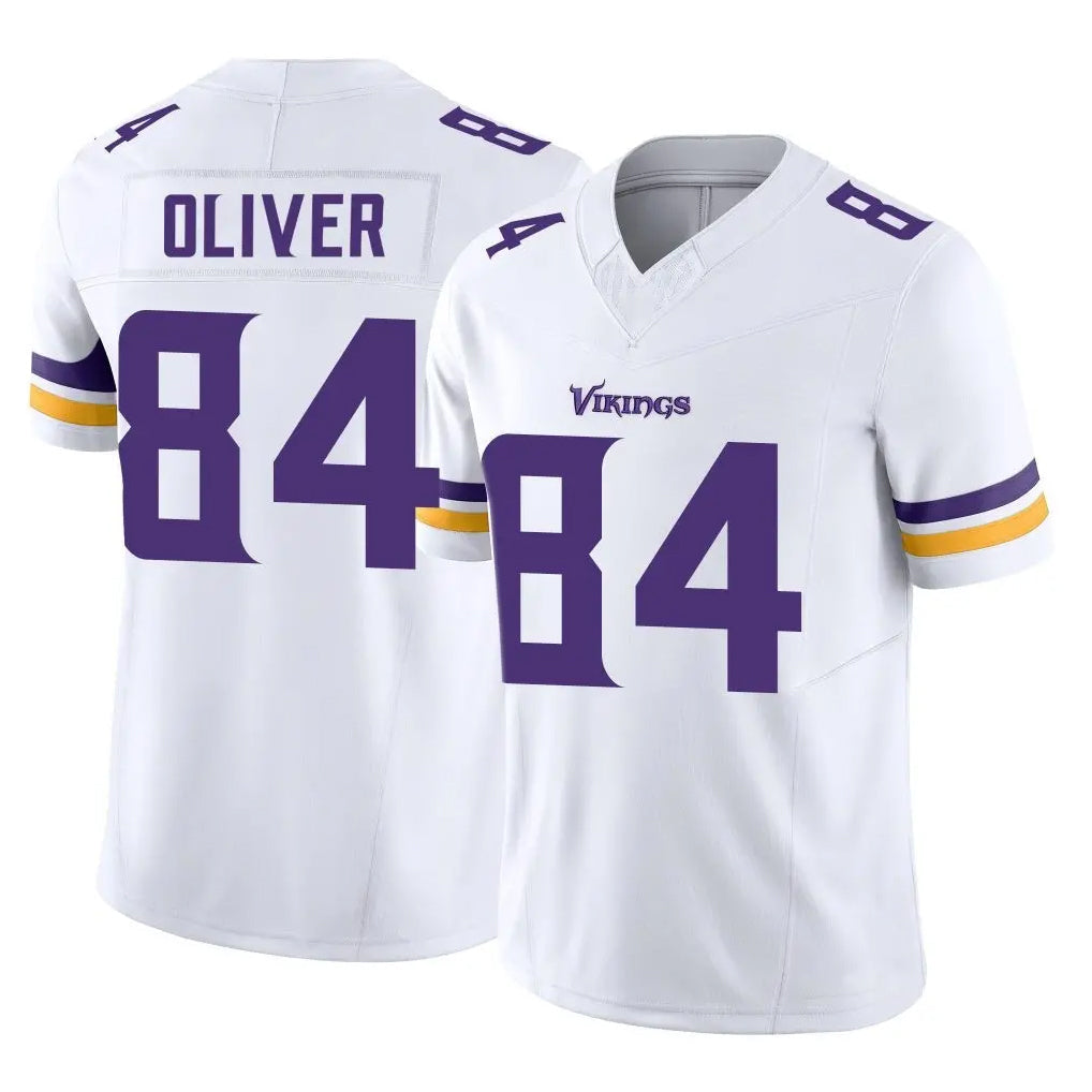 Fenge MN.Vikings #84 Josh Oliver Player White Limited Vapor Untouchable Home Game Stitched Jerseys