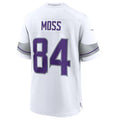 Fenge MN.Vikings #84 Randy Moss White Alternate Retired Player Game Jersey American Stitched Jersey