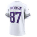 Fenge MN.Vikings #87 T.J. Hockenson White Alternate Game Player Jersey American Stitched Jersey