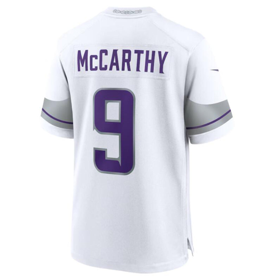 Fenge MN.Vikings #9 J.J. McCarthy White Alternate Game Player Jersey American Stitched Jersey