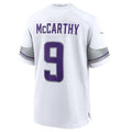Fenge MN.Vikings #9 J.J. McCarthy White Alternate Game Player Jersey American Stitched Jersey
