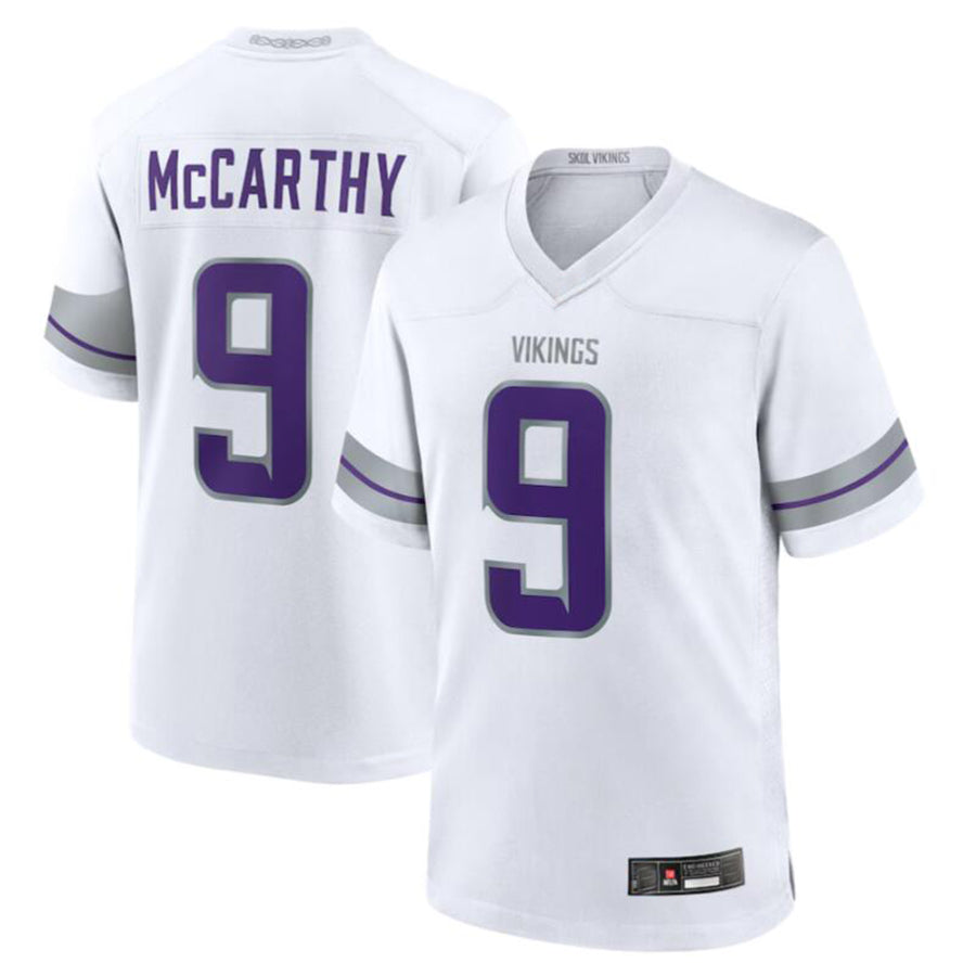 Fenge MN.Vikings #9 J.J. McCarthy White Alternate Game Player American Stitched Jerseys