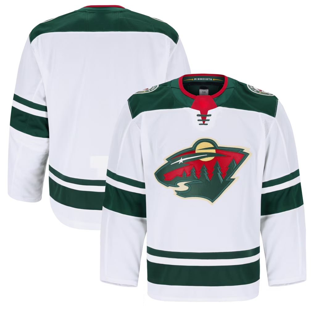 Fenge M.Wild White Away Authentic Pro Jerseys