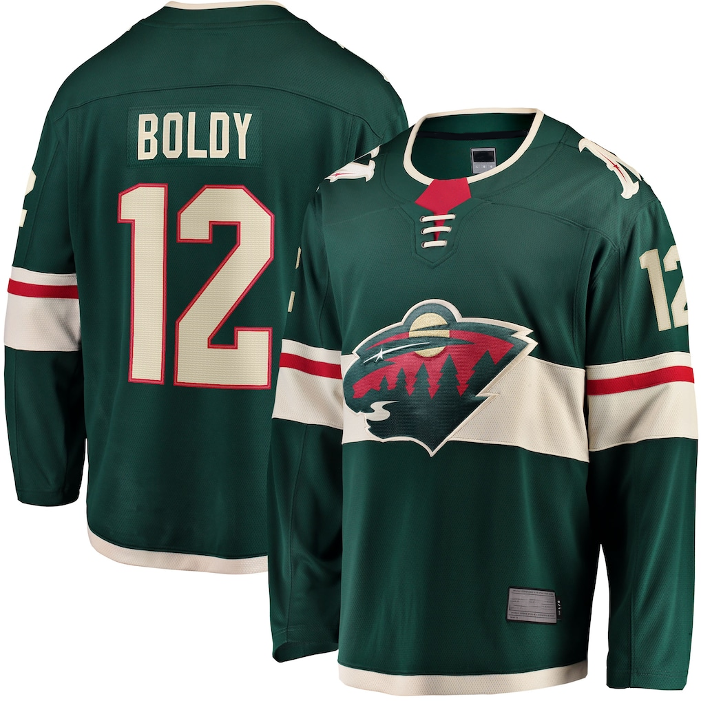 Fenge M.Wild #12 Matthew Boldy Green Home Breakaway Player Jerseys