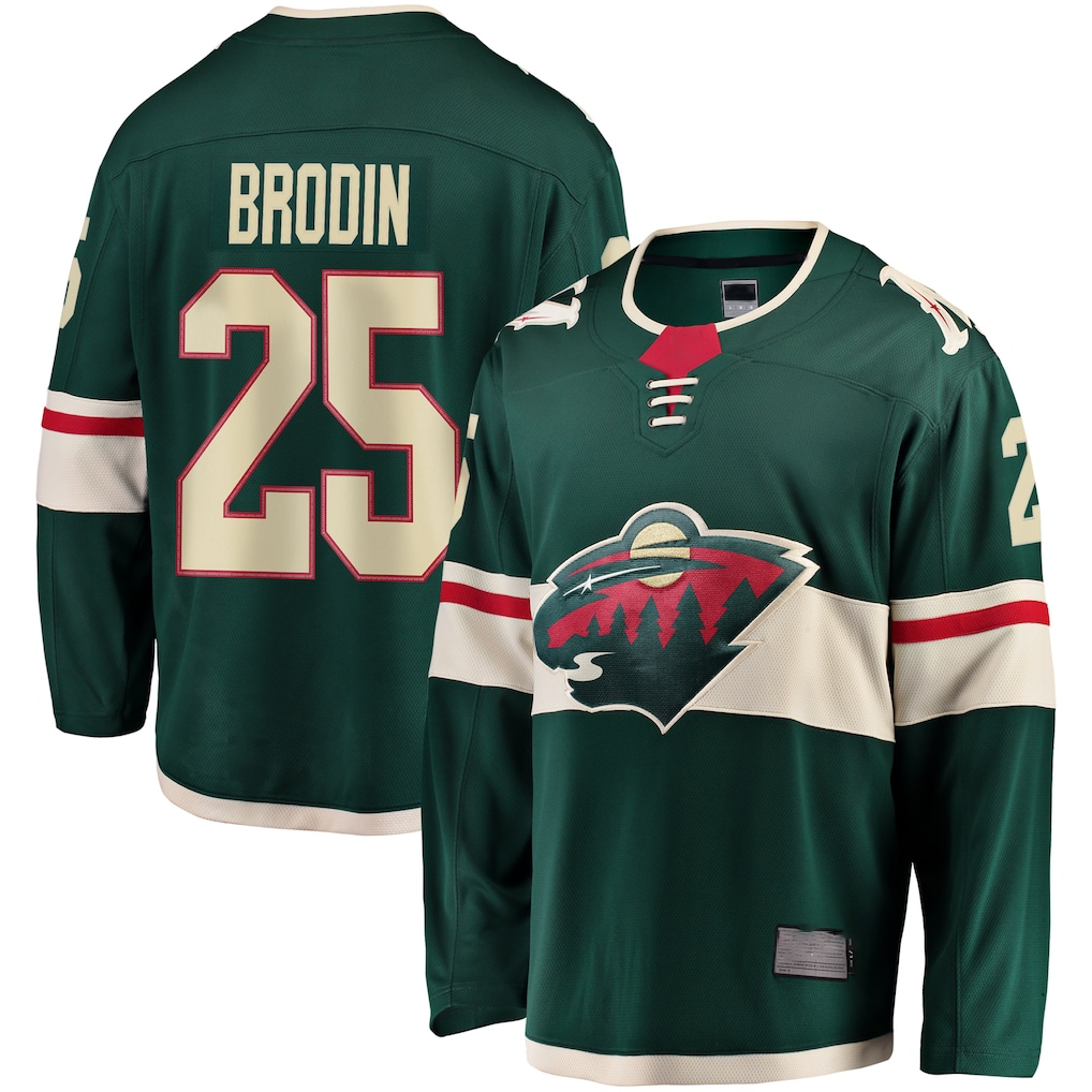 Fenge M.Wild #25 Jonas Brodin Green Breakaway Jerseys