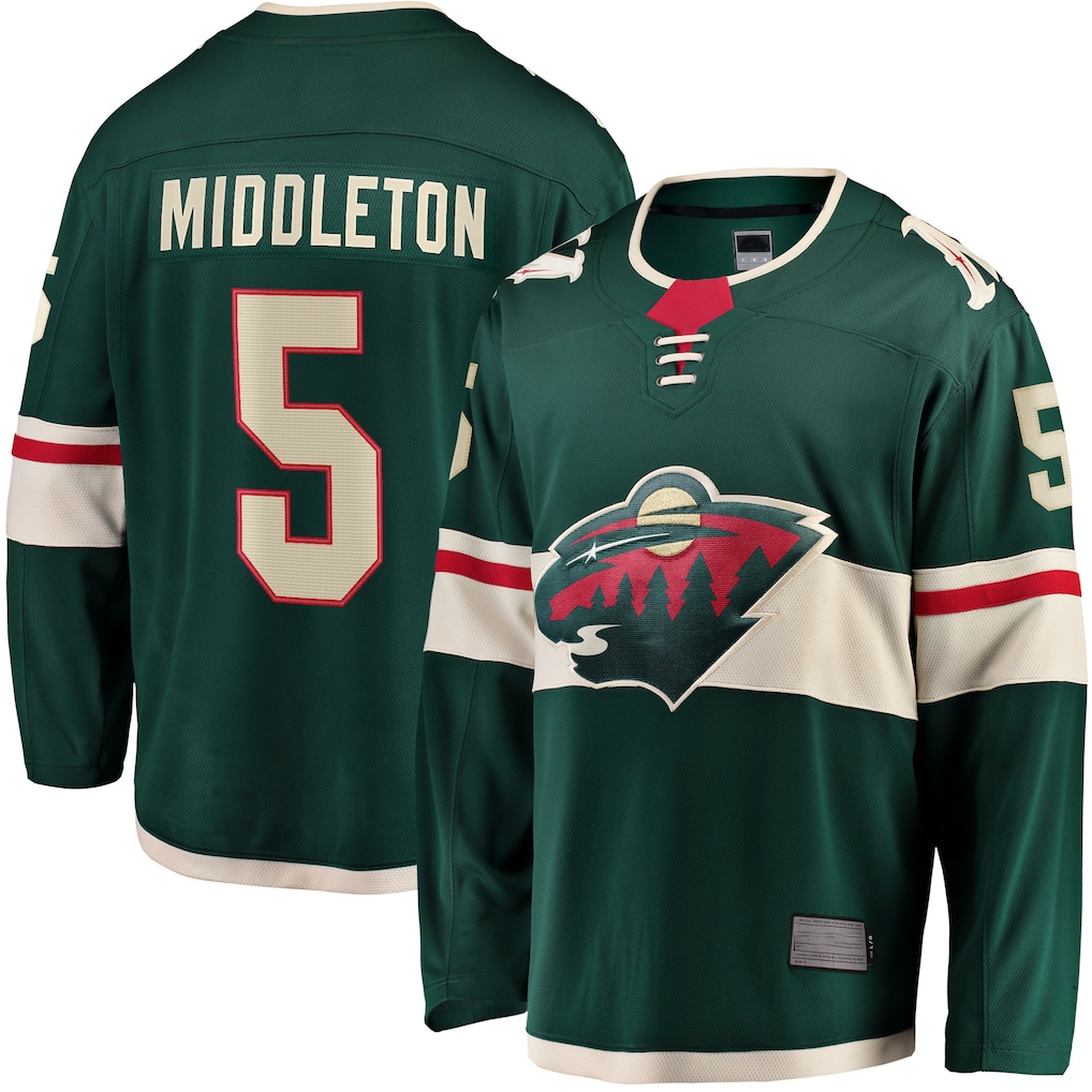 Fenge M.Wild #5 Jake Middleton Green Home Breakaway Player Jerseys