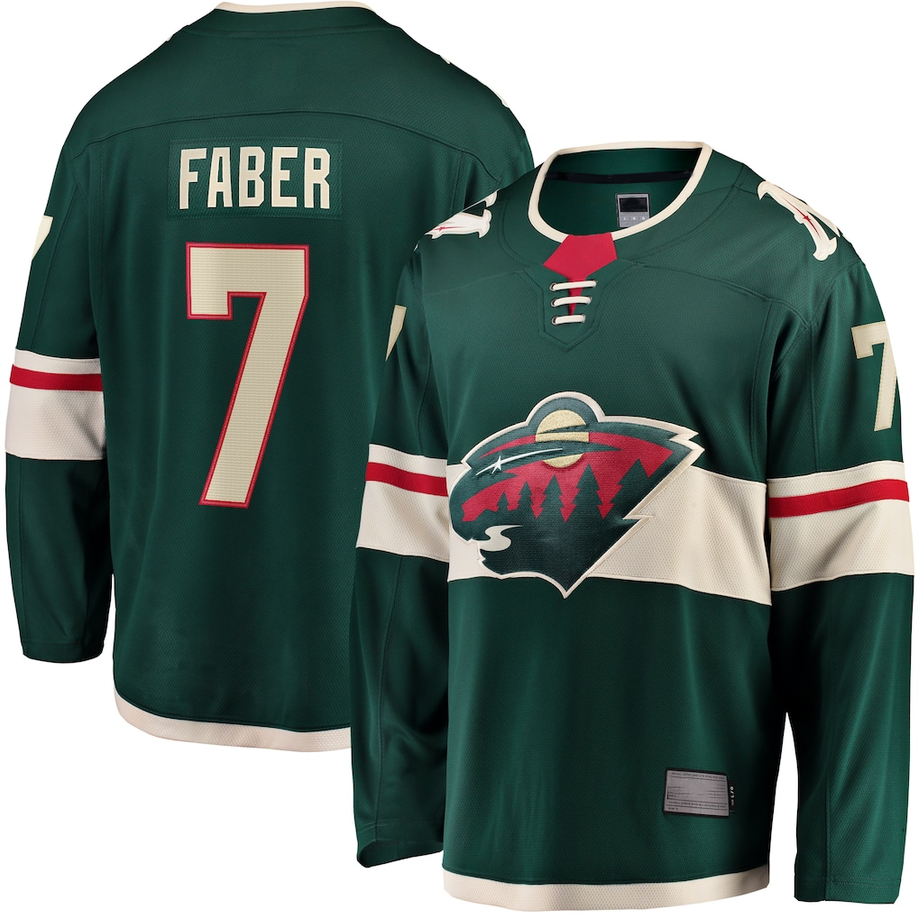 Fenge M.Wild #7 Brock Faber Green Home Breakaway Player Jerseys