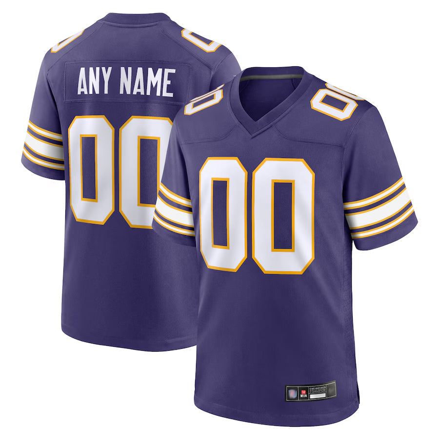 Fenge Custom MN.Vikings Secondary Alternate Game Stitched Jerseys