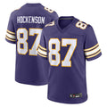 Fenge MN.Vikings Secondary Alternate Game Football Jerseys - Purple - #87 T.J. Hockenson Player Stitched Jerseys