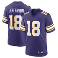Fenge MN.Vikings #18 Justin Jefferson Player Purple Classic Limited Game Stitched Jerseys