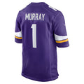 Fenge MN.Vikings #1 Kyler Murray Purple Game Stitched Jerseys