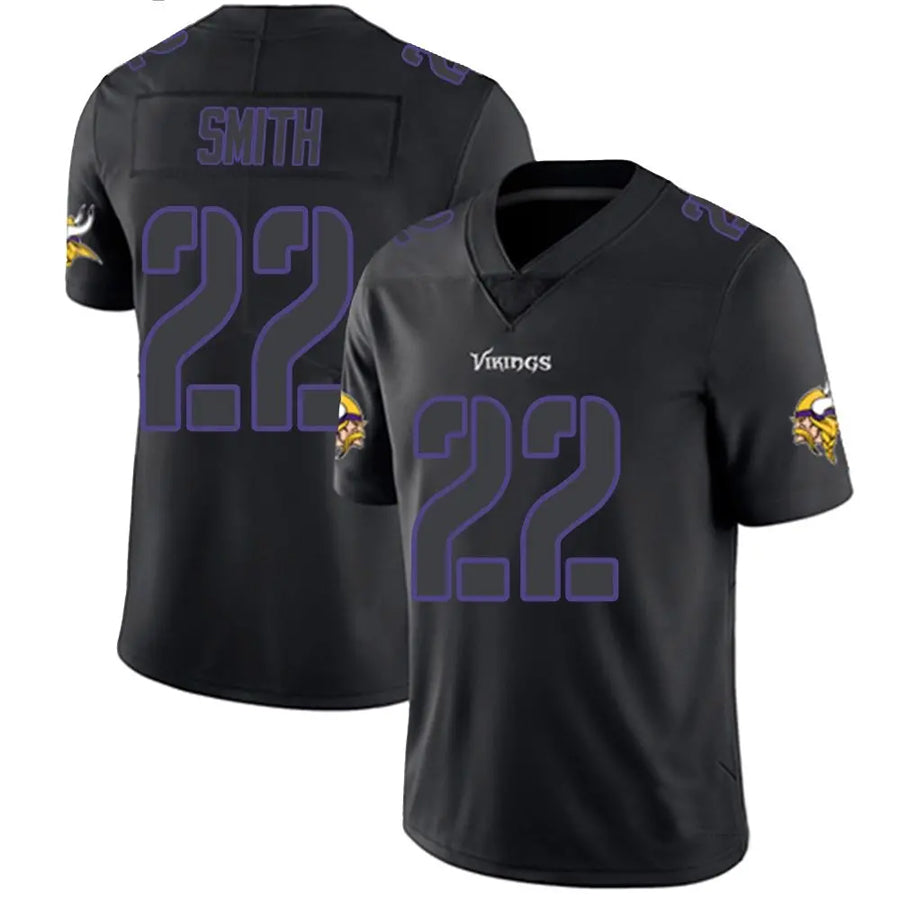 Fenge MN.Vikings #22 Harrison Smith Player Limited Black Impact Game Stitched Jerseys