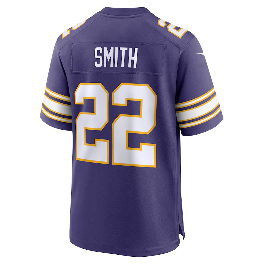 Fenge MN.Vikings #22 Harrison Smith Player Purple Classic Game Stitched Jerseys