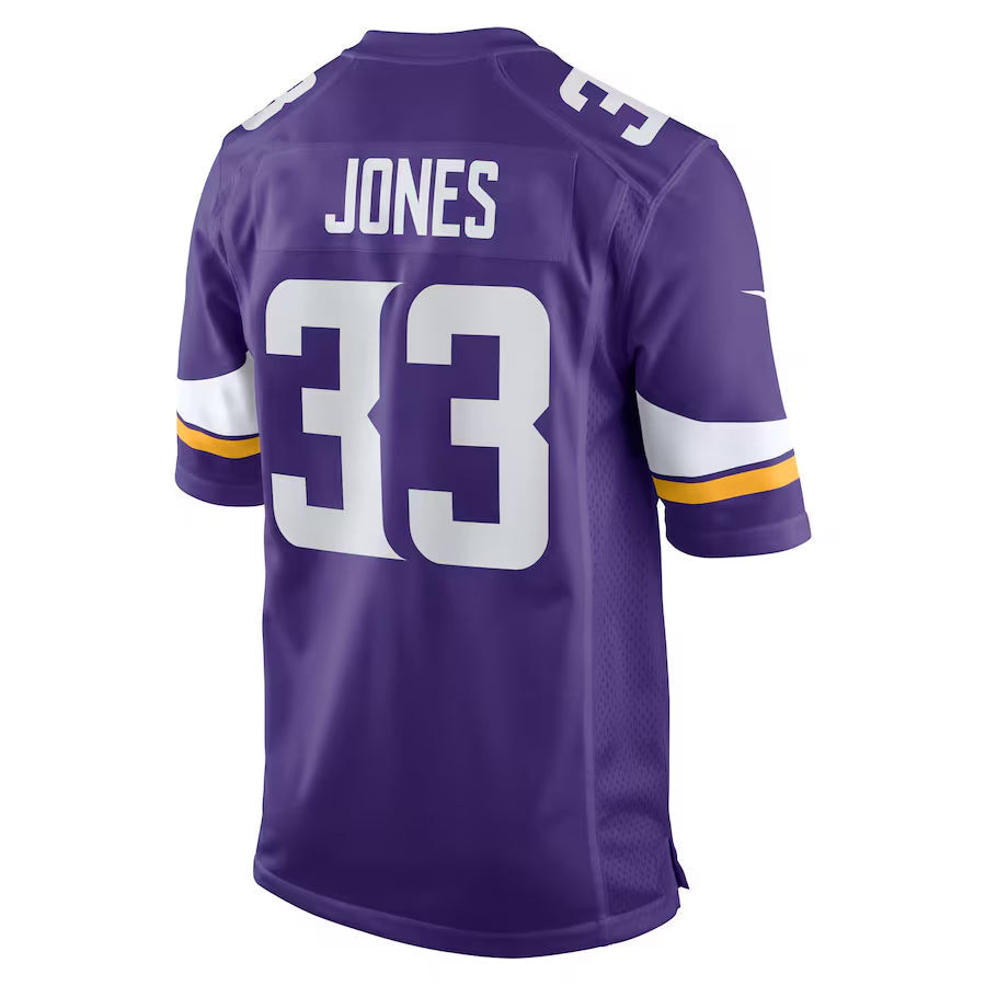 Fenge MN.Vikings #33 Aaron Jones Player Purple Home Game Stitched Jerseys