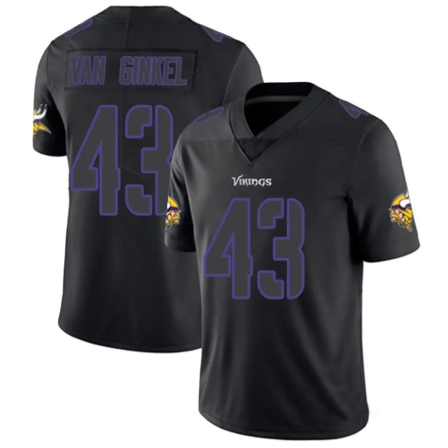 Fenge MN.Vikings #43 Andrew Van Ginkel Player Limited Black Impact Game Stitched Jerseys