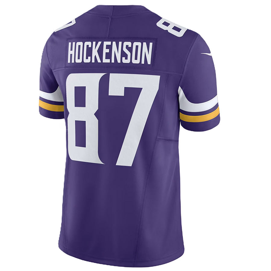 Fenge MN.Vikings #87 T.J. Hockenson Player Purple Vapor F.U.S.E. Limited Stitched Jerseys
