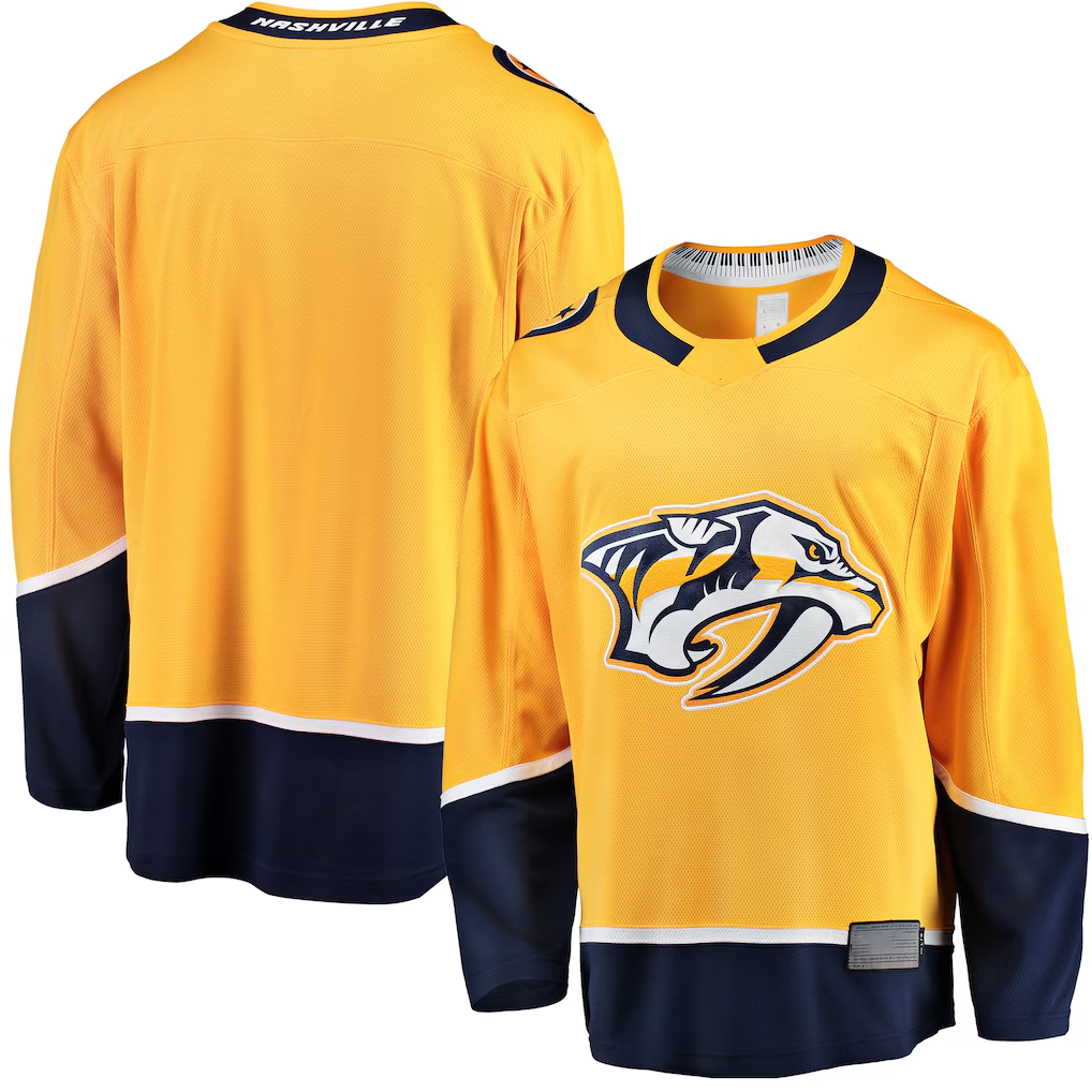 Fenge N.Predators Gold Breakaway Home Jerseys