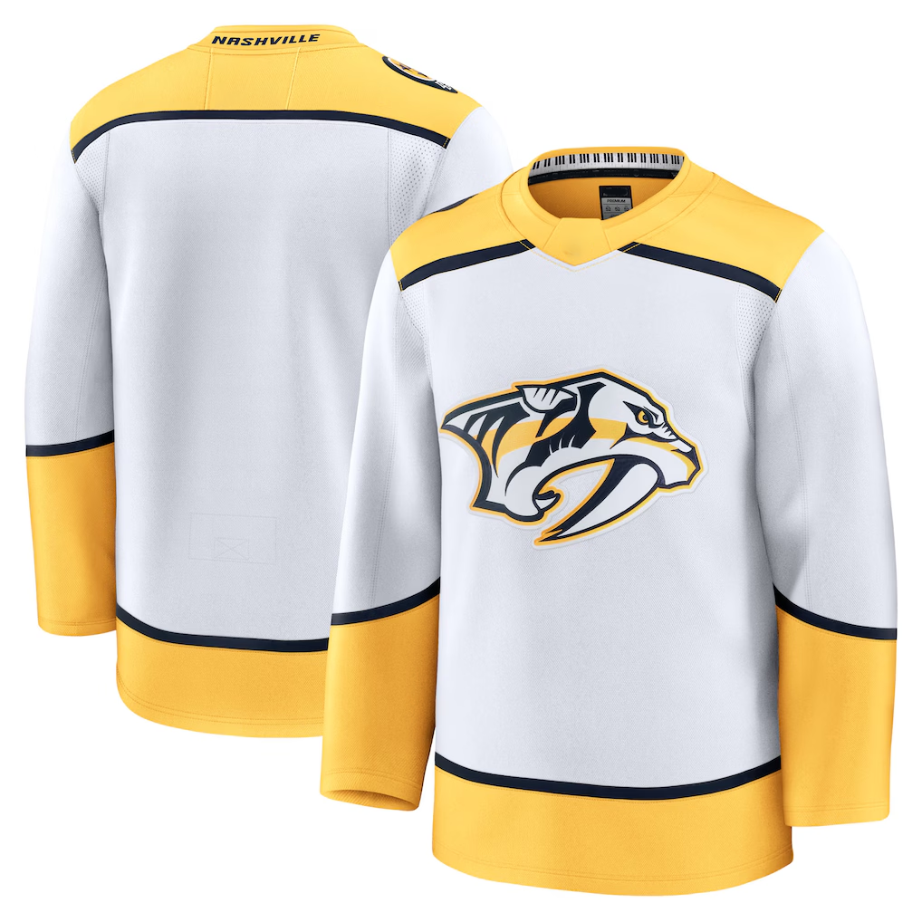 Fenge N.Predators White Away Premium Jerseys