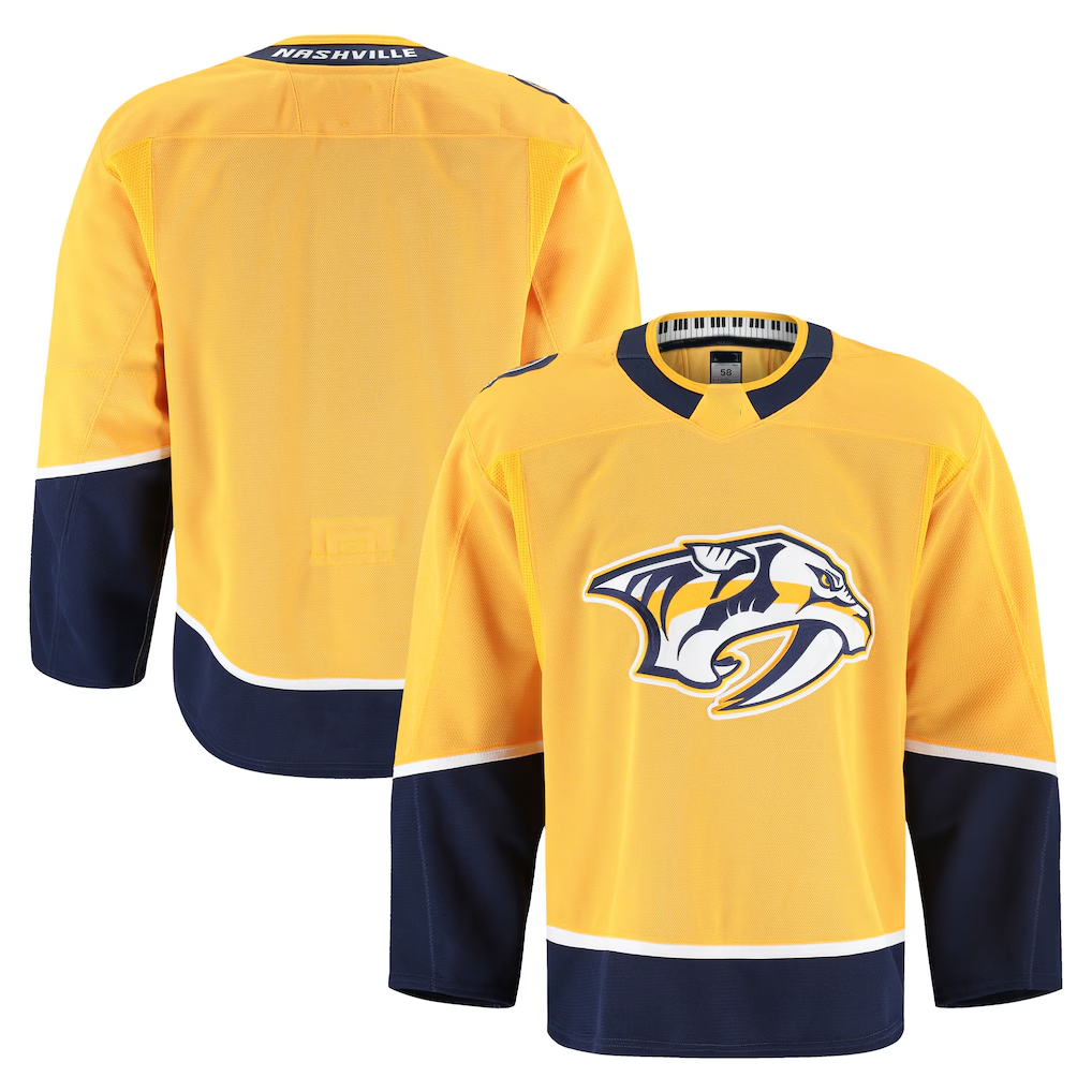 Fenge N.Predators Yellow Home Authentic Pro Jerseys