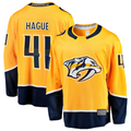 Fenge N.Predators #41 Nicolas Hague Gold Home Breakaway Jerseys