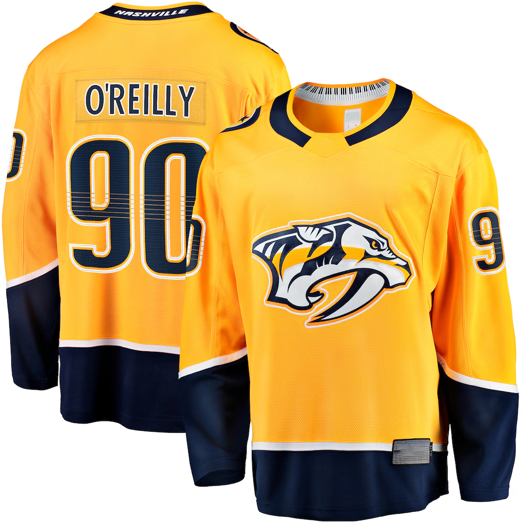 Fenge N.Predators #90 Ryan O'Reilly Gold Breakaway Jerseys
