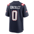 Fenge NE.Patriots #0 Christian Gonzalez Navy Team Game Stitched Jerseys