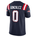 Fenge NE.Patriots #0 Christian Gonzalez Navy Team Vapor F.U.S.E. Stitched Limited Jerseys