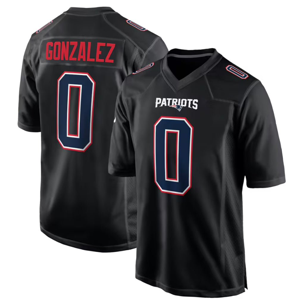 Fenge NE.Patriots #0 Christian Gonzalez Player Carbon Fashion Limited Home Game Stitched Jerseys