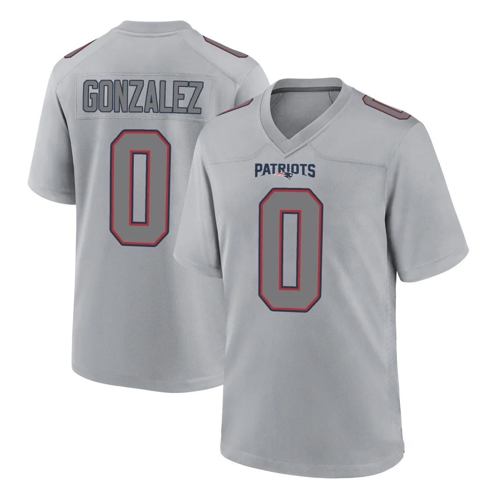 Fenge NE.Patriots #0 Christian Gonzalez Player Gray Fashion Limited Home Game Stitched Jerseys