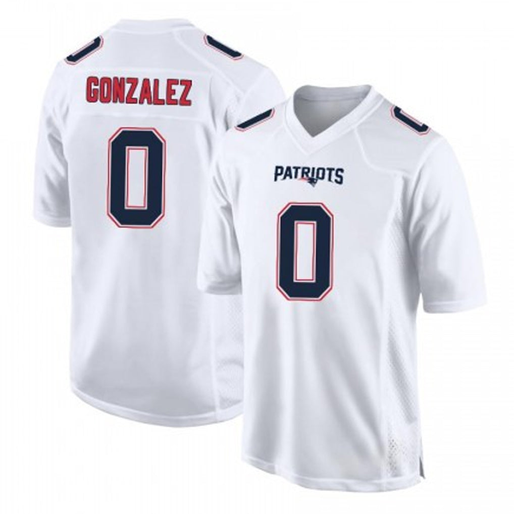Fenge NE.Patriots #0 Christian Gonzalez Player White Fashion Limited Home Game Stitched Jerseys